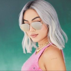 Quay | High Key Mini Rose Gold Sunglasses